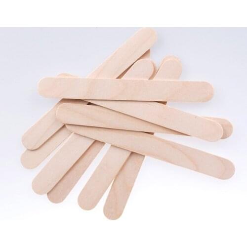 10/50/100PCS Disposable Wooden Tongue Depressors Wooden Hair Removal Tattoo Waxing Spatula Stick Tongue For Coating Beauty Tools