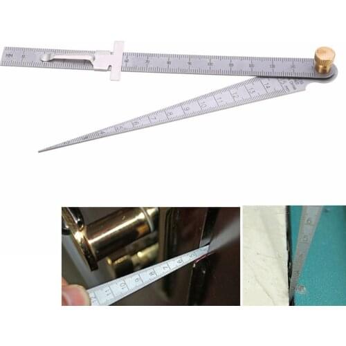 2pcs/set Stainless Steel Hole Inspection Welding Taper Portable 1-150mm Depth Field Measurement Multifunctional Feeler Gauge