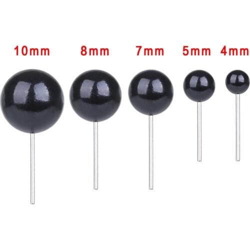 2021 Hot sale 100pcs/set Glass Eyes 4/5/7/8/10mm Needle Felting Teddy Bears Dolls Animals Black Eyes Dolls Accessories Kids Gift
