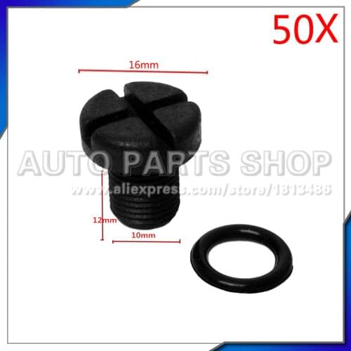 Auto Parts 50 pcs Radiator Expansion Cooling Bottle Tank Screw 17111712788 For BMW E39 E46 E52 E53 E83 E85 E86 E87 Z3 & Mini