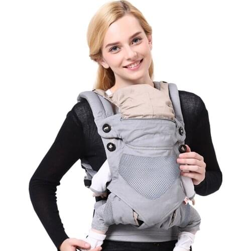 BaoBaoLong Ergonomic Baby Carrier Infant Baby Hipseat Carrier Front Facing Kangaroo Baby Wrap Sling for Baby Travel