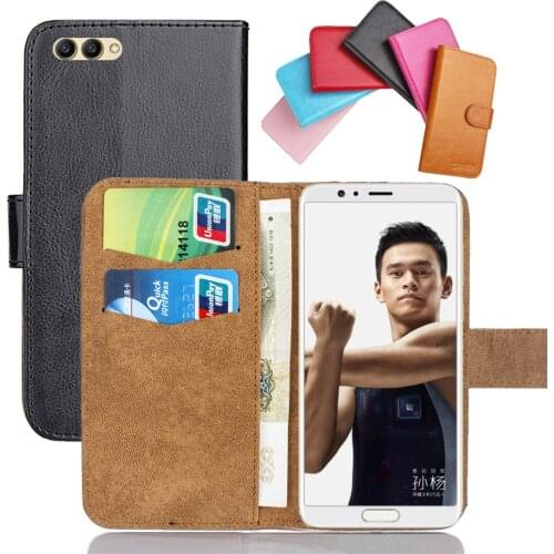 Huawei Honor View 10 Case 5.99" Flip Fashion Soft Leather Huawei Honor View 10 Exclusive Phone Cover Cases Wallet Funda Coque
