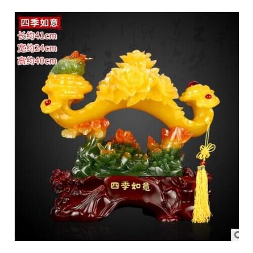 Four seasons jade ruyi sitting room to put best large creative household interior decoration new house housewarming gift cabinet