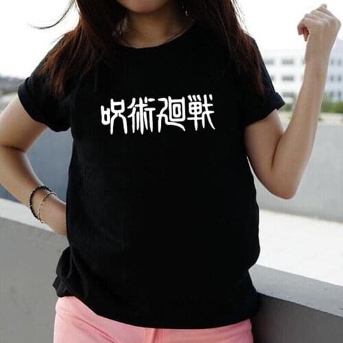 Jujutsu Kaisen Japanese Print T Shirt Women Tops Summer Short Sleeve Harajuku Shirt Tee Shirt Femme Casual Tshirt Camiseta Mujer