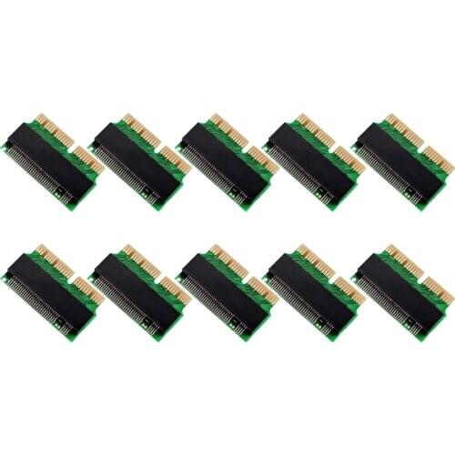 10PCS NVMe PCIe M.2 M Key M2 SSD Adapter Card for Air 2013 2014 2015 Expansion Card for Pro