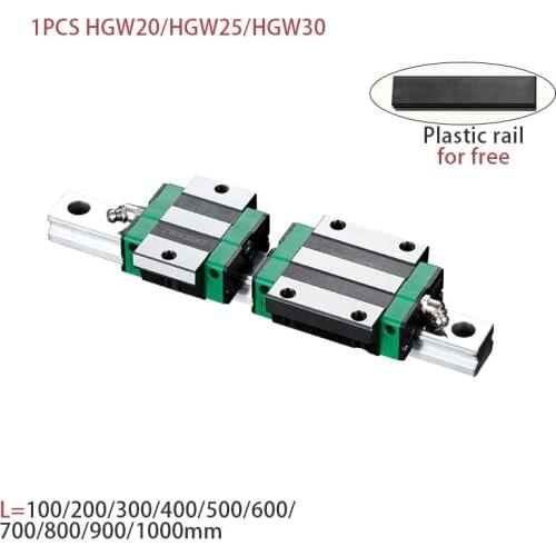 HGW15 HGW20 HGW25 HGW30 L 100 200 400 600 800mm heavy linear rail slide 1pc HGW15 linear guide 1pc HGW15 carriage CNC 3D Print