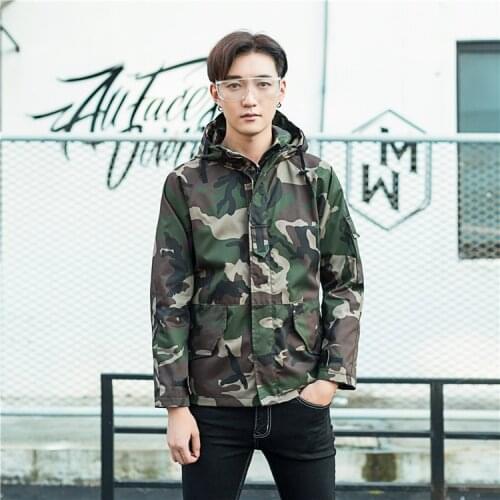 Men Military Camouflage Jacket Army Tactical Clothing Multicam Male Windbreakers Fashion Hoode Jacket Korean Style Clothes