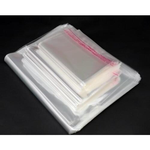 Transparent Self Sealing Plastic Bags Gift Jewelry Packaging Bag Self Adhesive Resealable Cellophane Poly OPP Bag Plastic Baggie