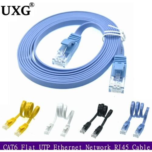 20cm 50cm 1m 3ft Short Cable CAT6 Flat UTP Ethernet Network Cable RJ45 Patch LAN Cable Black White Blue Color 5m 10m 20m 30m