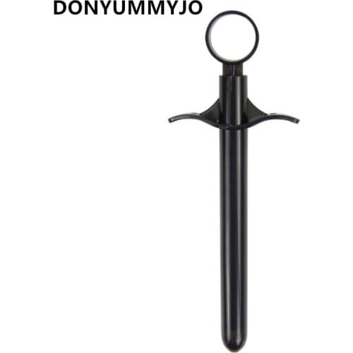 DONYUMMYJO 1pc Bidet Faucets Washing Nozzle Black Finished 10ml Enema Cleaning Toilet Sprayer