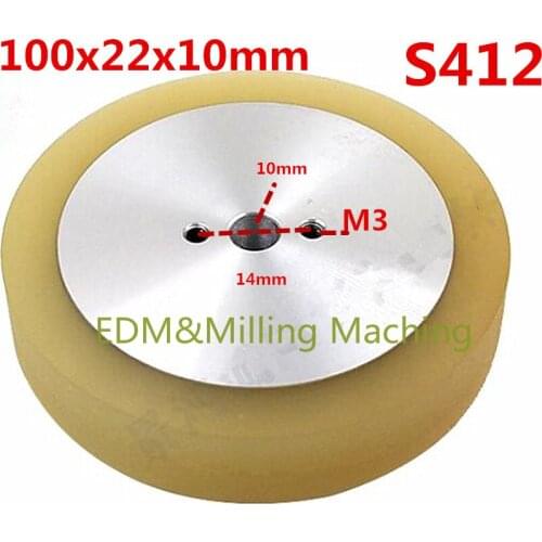 Wire EDM Machine S412 Urethane Tension Roller 100x22x10mm For CNC Sodick SSG Service