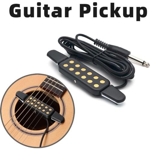 Premium Quality Professional Acoustic Guitar Pickup 12 Holes Sound Transducer Amplifier Pickup for musical instrument