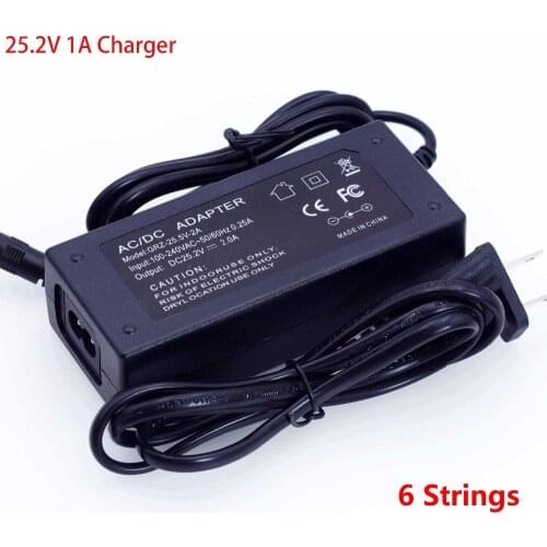 LiitoKala 25.2 V 1A 18650 Lithium battery Pack Charger 6 String Constant current constant voltage 24V Polymer Lithium Charger