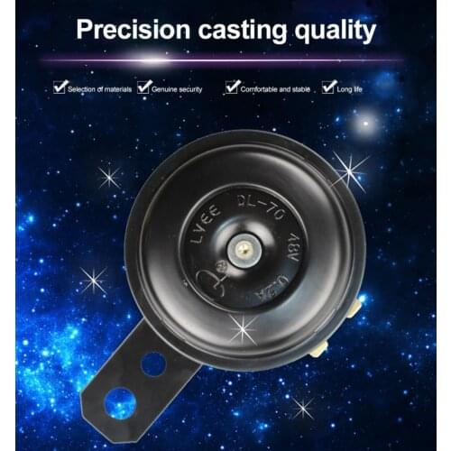 12V/48V Motorcycle Horn Loud Pressure Klaxon Speaker Waterproof 120db Air Horn For Motorcycle Electric Car Tricycle Motorcycle