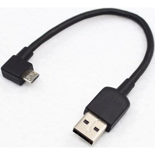 2pcs 90 degree 15cm Short USB Data Cable 2A Charging Cord For Headphone