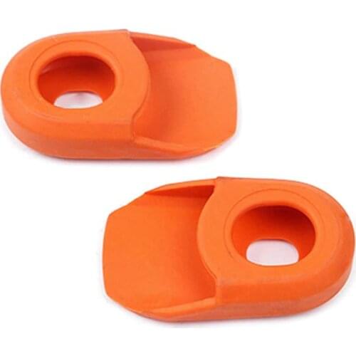 2pcs Bicycle Road Bike Fixed Gear Carbon Fiber Crankset Crank Protector Case Cover Cap PXPF