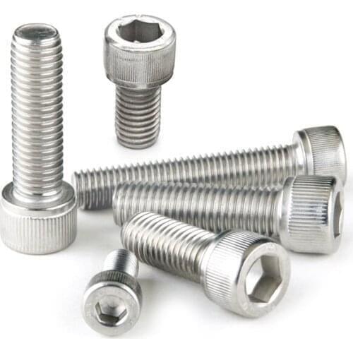 2Pcs M9 304 Stainless Steel Allen Screw Hex Socket Cap Knurled Head Screws Hexagon Bolts 1.0mm Pitch