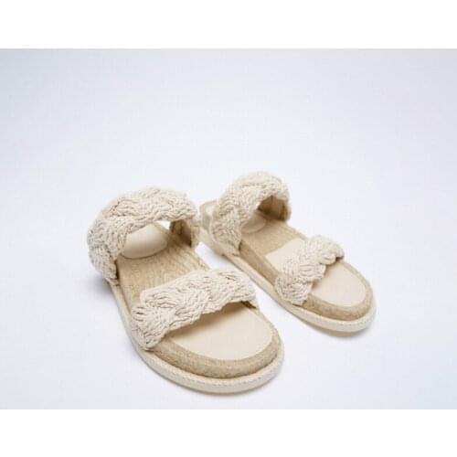 2021 Summer Modern Slippers Thick Bottomed Straw Fishermans Shoes Casual Flat Platform Slipper Open Toe Sandalias Flip Flops