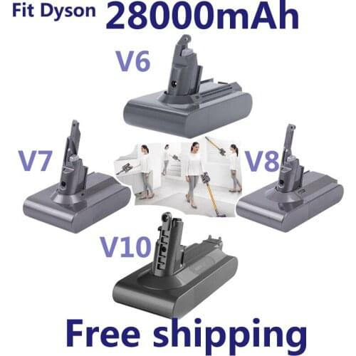 2021 Original 21.6V 28000mAh Li-ion Battery for Dyson V6/V7/V8/V10 DC62 DC74 SV09 SV07 SV03 965874-02 Vacuum Cleaner Battery L30
