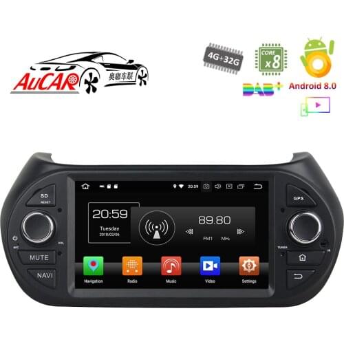Android Car DVD Player Touch screen car stereo for Fiat Fiorino Citroen Nemo Peugeot Bipper car GPS Bluetooth Radio WIFI 4G AUX