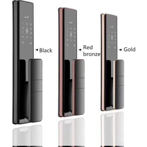Automatic S912 Smart Wifi Tuya APP Remote Control Lock Smart Fingerprint Card Key Password Smart Door Lock