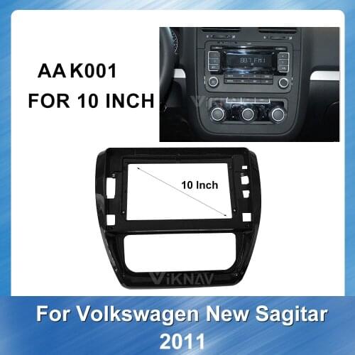 10 inch For Volkswagen Sagitar 2011 Car Radio Fascia for DVD frame Dash Mount Adapter Trim Facial Panel Frame Dashboard 2 Din