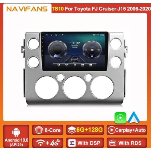 New API30 Android 11 Car Radio for Toyota FJ Cruiser J15 2006 - 2020 GPS 2 Din Auto Carplay Audio Stereo DVD Player 4G LTE WIFI