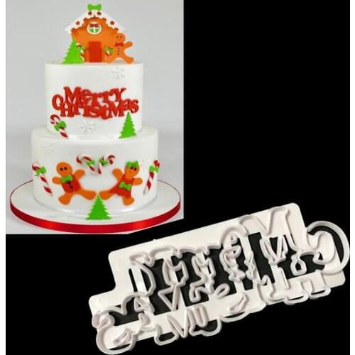 Free Shipping Cutting Merry Christmas Carousel Plastic Creative Biscuits Die Cutting Cake Model