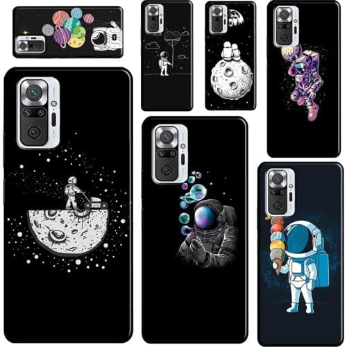 Space Starry Sky Moon astronaut For Xiaomi Redmi Note 9 Pro 8 9S 8T Note 10 Pro Phone Case For Redmi 9T 9A 9C 7A 8A Cover