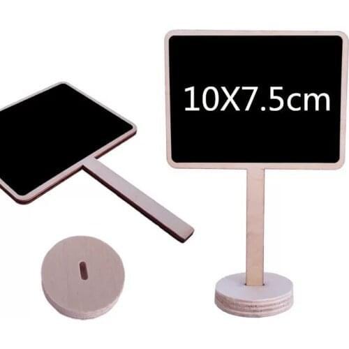 Wooden blank blackboard table number holder message board chalkboard wedding decoration