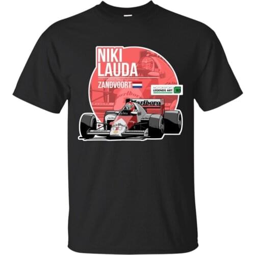 Niki Lauda - 1985 Zandvoort T-Shirt Manches Longues Black T-Shirt Size M-3Xl Fashion Classic Tee Shirt