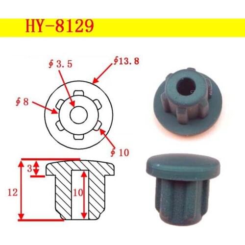 HY-8129 Screw hole silica gel plug rubber plug silicone shock pad seal ring crash plug rubber cushion 8mm machine seal cover