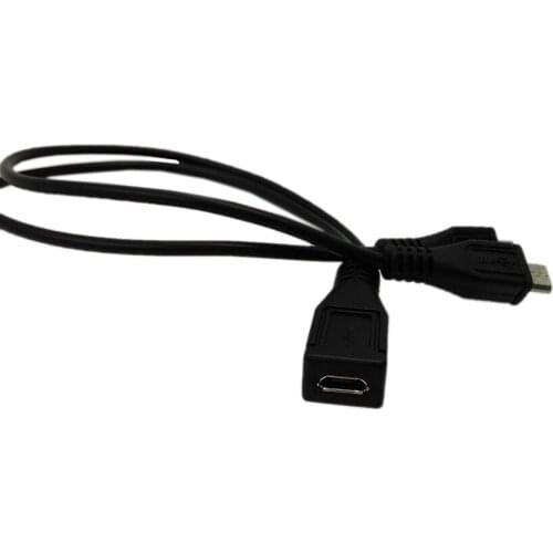 Micro 5P Female to Micro 5P Male+ Micro 5P Male 0.3M cable