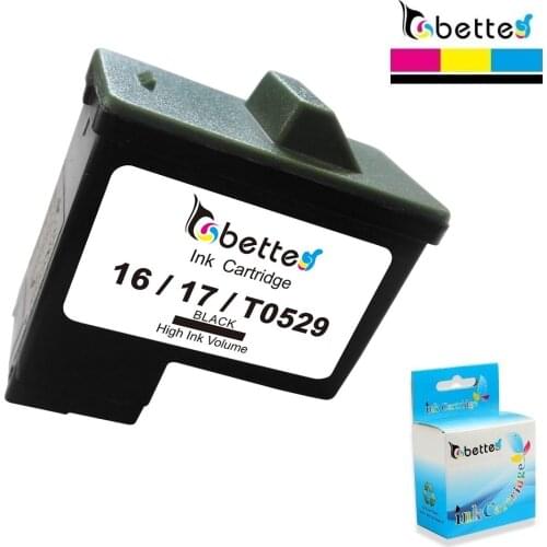1 Pack, Black Ink Cartridge for Dell T0529 for Lexmark 16 17 10N0016 10N0017 for Dell A720 A920 All in One Printers