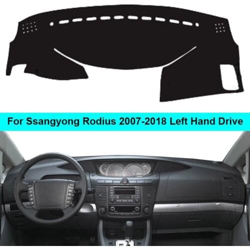 Car Inner Dashboard Cover Dash Mat Carpet Cushion Cape For Ssangyong Rodius 2007 - 2017 2018 LHD Sunshade DashMat Pad Cushion