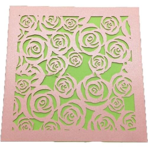 Creative Laser Cut Greeting Cards Valentine 's Day Birthday Gift Blessing Card Retro Hollow Card Postcards 50 Pcs 7zSH245