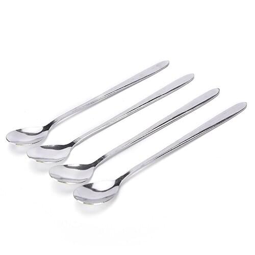 Hot! 4 pcs/set Stainless Steel Coffee Spoon Christmas Coffee Spoons For Kid Drinking Tea Spoon Christmas Tableware gifts