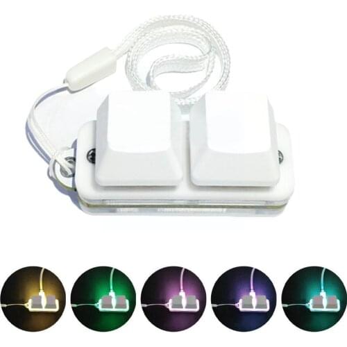 Backlit Red Axis Mini 2-key Mechanical Keyboard Custom Keypad Audio Shortcut Keys Custom Game Osu K8H5