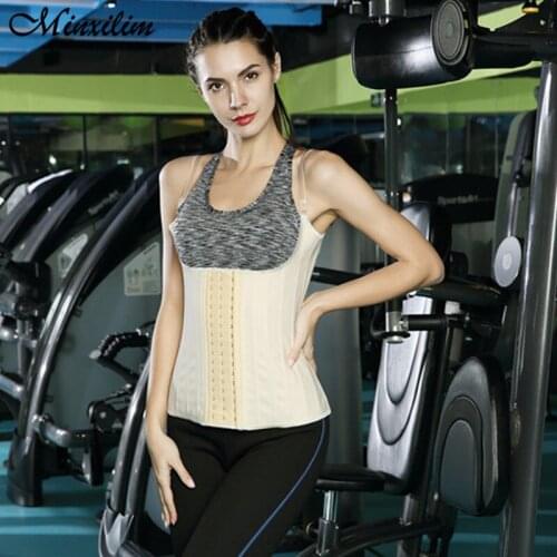 Minxilim Waist Trainer Slimming Belt Modeling Strap Womens Binders and shapers Corset Lingerie Plus Size XXXL Sport Belt 2020