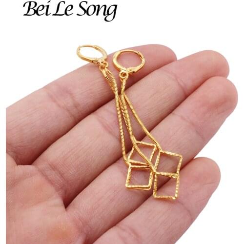 Fashion Hoop 24K gold plated tassel pendant Dangle designer jewelry Unusual piercing earrings fashion earring for women 2021