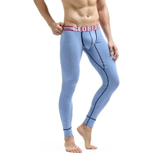 Mens long underwear Fashion low waist winter underwear sexy underwear men thermal underwear winter men Mens long pants