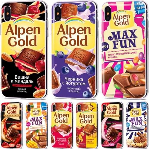 For iPhone 6 S 6S 7 8 X XR XS Max Case Silicone Funny Chocolate Russian Soft Cover For Apple iPhone 8 7 6S 6 S Plus Phone Case