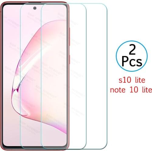 Original protective glass for samsung note 10 lite tempered glas screen protector for galaxy s10 light note10 note 10lite samsun