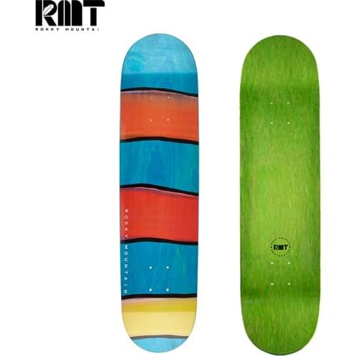 RMT Professional Skateboard Deck 8.0 Inch 7PLY Canadian Maple Deck Double Rocker Pro Level Free Gritape