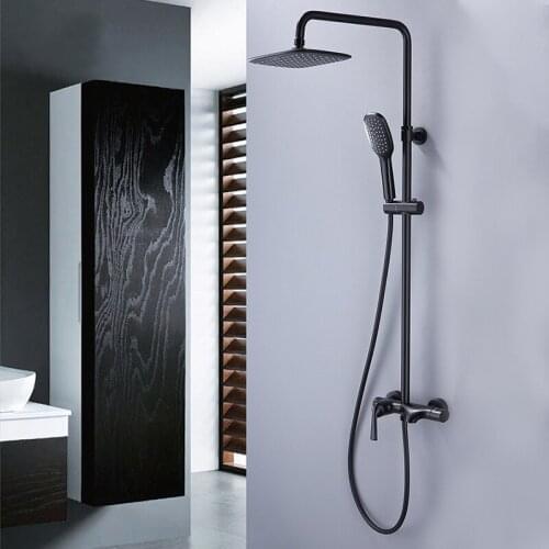 Faucet Shower Set Bathroom Shower System Handheld Shower Head Brass Electroplating Shower Three-function Pressurized Shower Set