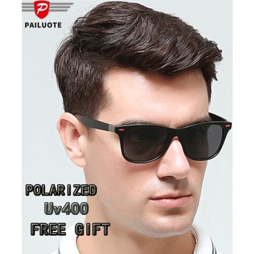 Vintage Polarized Sunglasses for Men Sun Glasses Driving Fishing Material Polycarbonate Gafas De Sol Hombre Square Eyewear Uv400