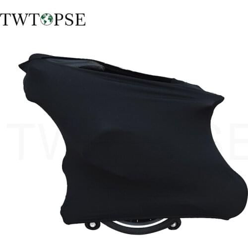 TWTOPSE Bike Dust Cover For Brompton Folding Bicycle Protective Gear Portable Convenient Protector Bicycle Cover With Saddle Bag