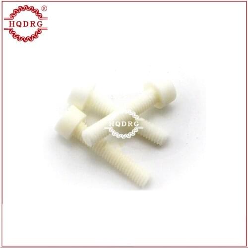 Alumina ceramic screw high-frequency porcelain screw insulating screw M4 * 20 high temperature resistant corrosion resistant