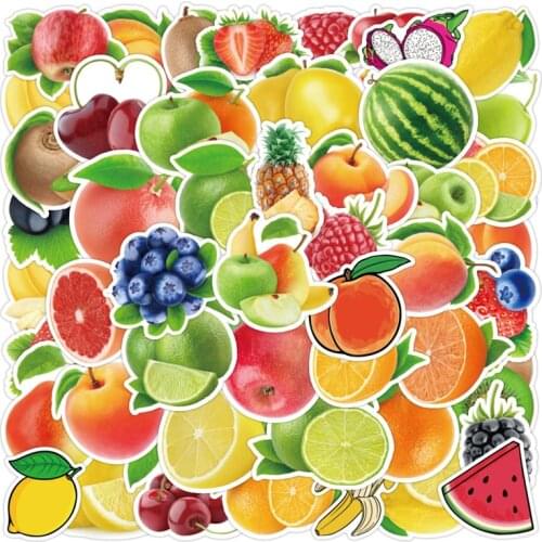 10/30/50 PCS New Fruit Doodle Pretty Stickers For Skateboard Luggage Phone Fridge Helmet Guitar Notebook Suitcase Toy Laptop