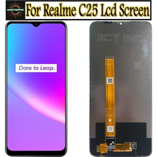 Original For OPPO Realme C25 LCD Display Touch Screen Assembly Replacement For Phone 6.5" Realme C25 LCD Display Replacement